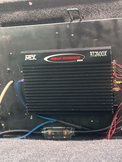 Mtx Thunder Usa RT2400X powerful amplifier (3) 30amp fuses will push subs and or speakers full range or highs