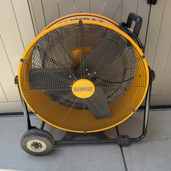 DEWALT DXF-2490 24'' High-Velocity Industrial Drum Floor Barn Fan