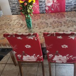 Big Table With 6 Chairs 