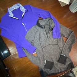 Lululemon (Set of Two) Zip-up Pocketed Jackets -Size 10