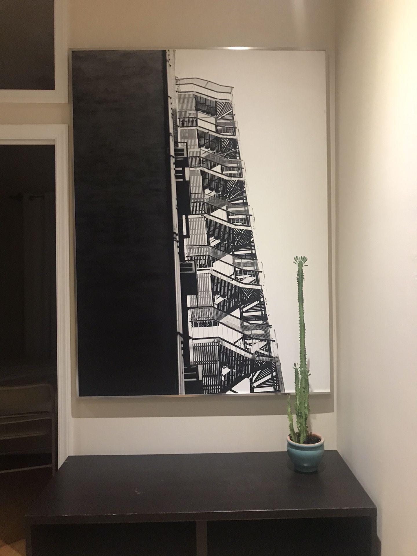 Black and White Art in Frame