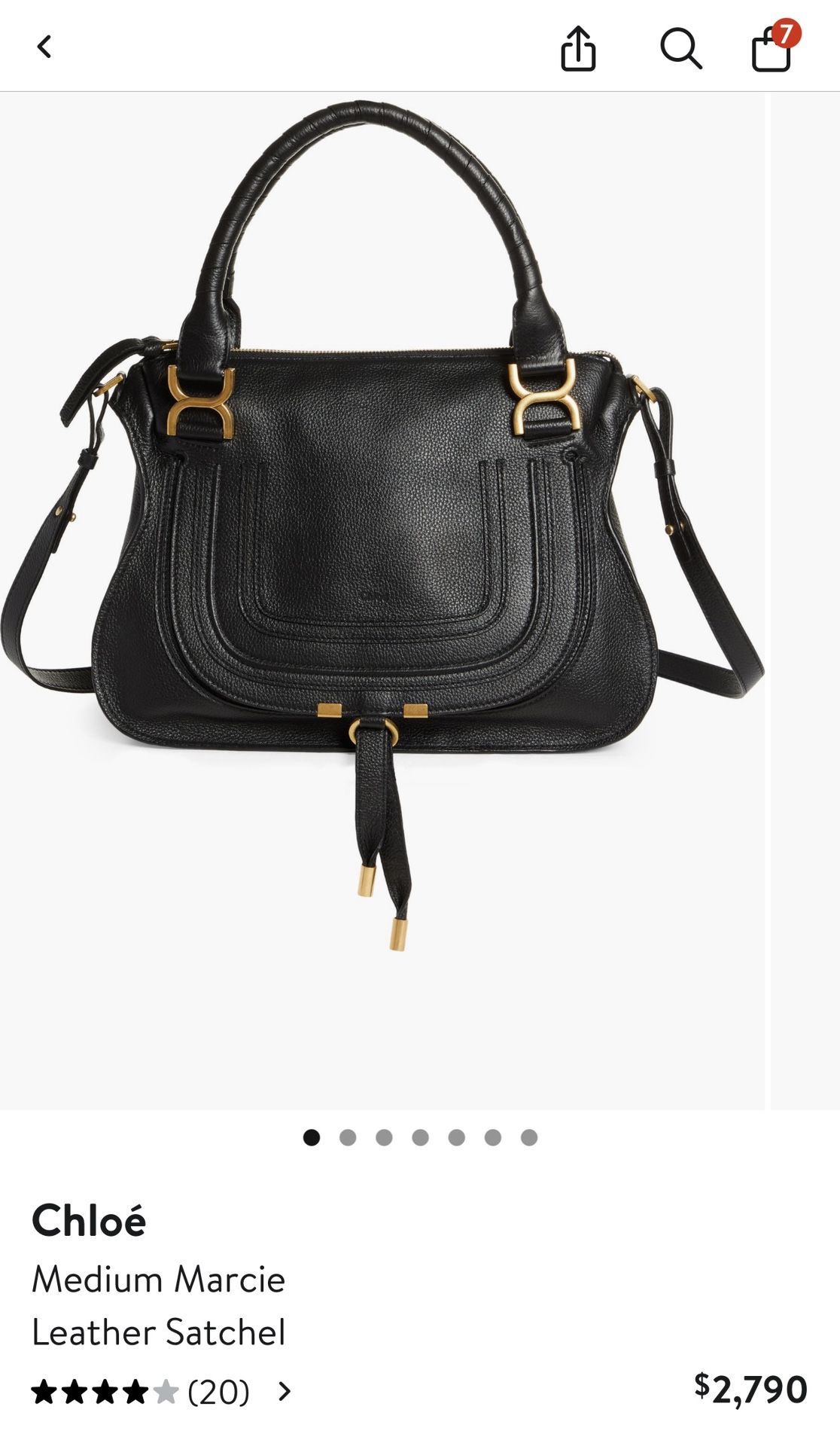 Chloe  medium Marcie Leather hand bag