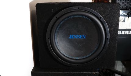 12" Jensen Octane Subwoofer in Enclosure Box - Works good