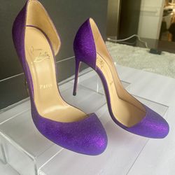 Christian Louboutin  Purple Stiletto Heels Size US 8 EU38