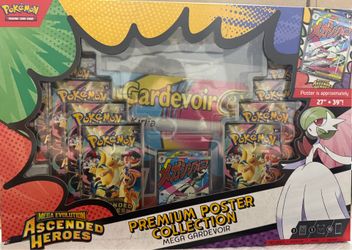 Pokémon TCG Mega Evolution Ascended Heroes Premium Poster Collection Mega Gardevoir