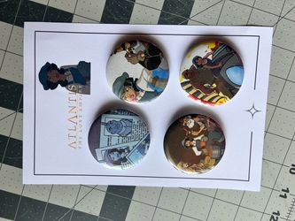 Atlantis The Lost Empire Pinback button Set