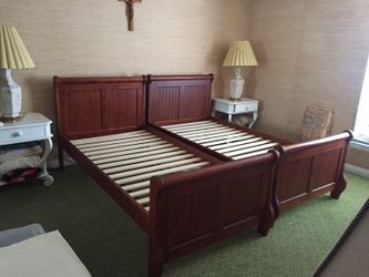 Two twin beds