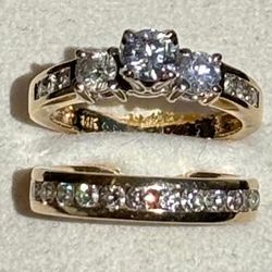 BEAUTIFUL DIAMONDS RINGS  14 K