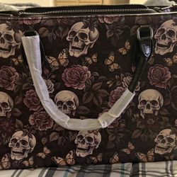 Brand New Purple Skull Purse
