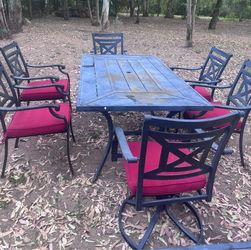 Patio table and chairs