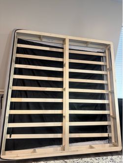 King size wooden box spring