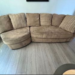 Brown Small Sectional Couch