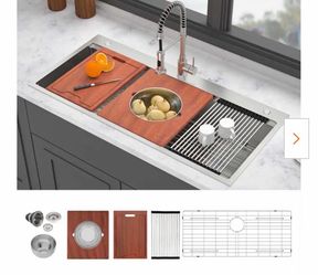 42” STAINLESS STEEL SINK WITH ACCESORIES