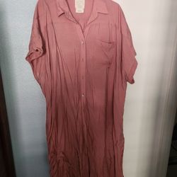 Over-sized Shirt Dress