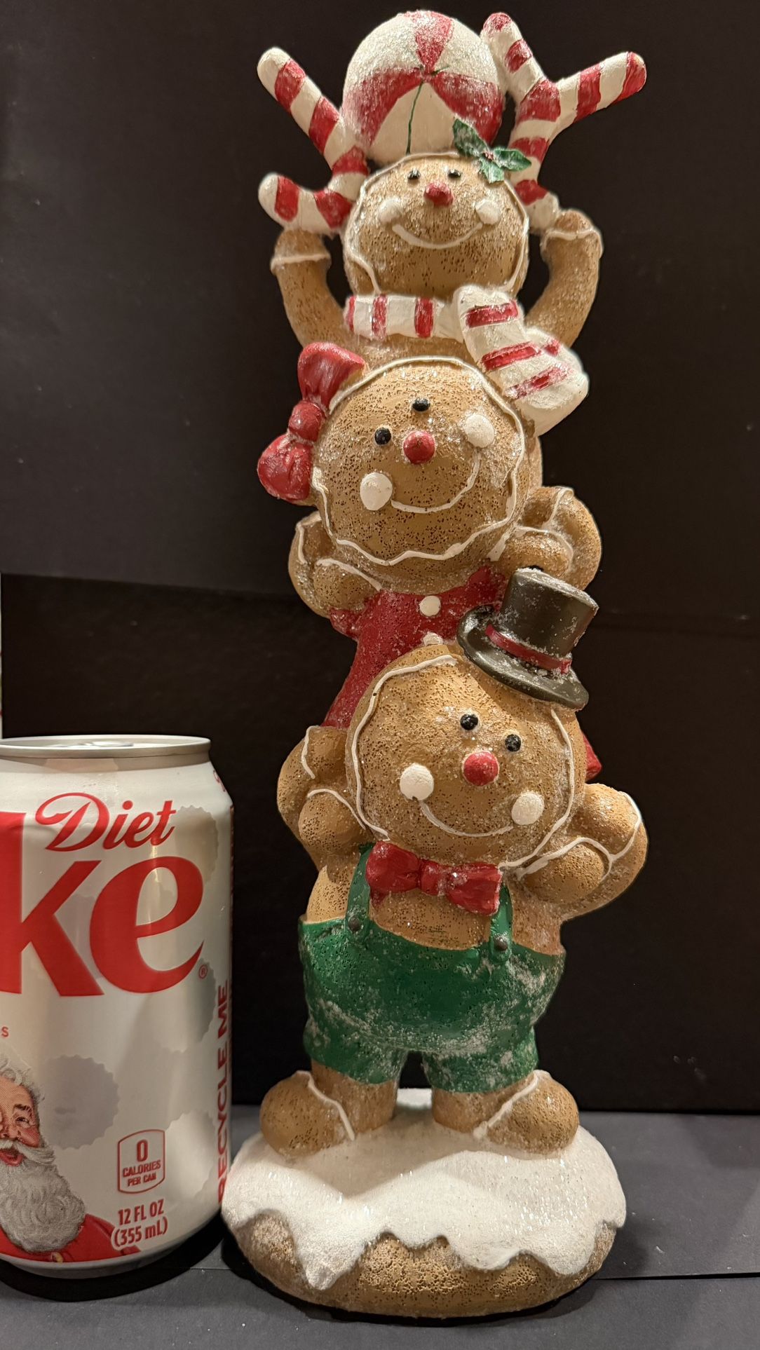 Gingerbread Ceramic Christmas Tower Decoration