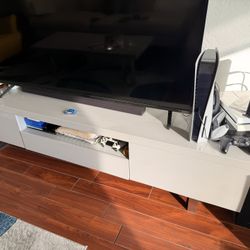 TV Stand Entertainment (Glossy Gray)