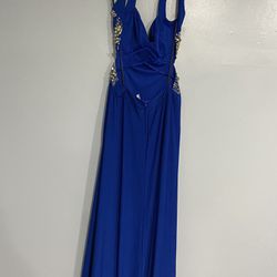 Royal Blue Prom Party  Dress 