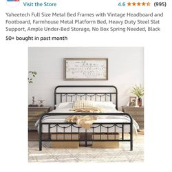 Metal Rod Bed Frame ( Full )
