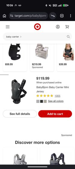 Baby carrier infant
