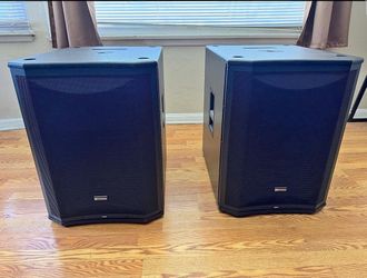 PreSonus AIR18s active sound-reinforcement Subwoofers.