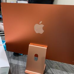 24-inch Orange iMac with 4.5K Retina display