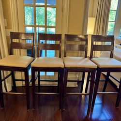 4 Crate And Barrel Barstools 