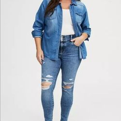 Torrid jegging super sort high rise jean