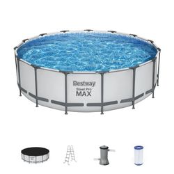 New in box Bestway Steel Pro MAX 15' x 48" Round Above Ground Swimming Pool Set