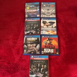 Discos para  PS4 Cómo Nuevos 