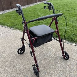 4 Wheel Walker With Seat