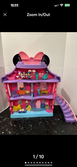 Minnie Mouse 1990’s talking Bow Sweet Home Doll House with Figures and Furniture