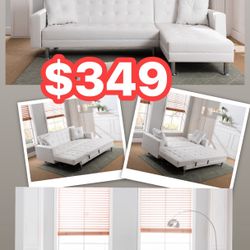 Reversible Futon Sectional - Sofa Bed 