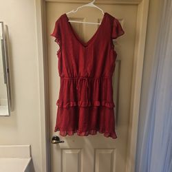 Burgundy Dress 2xl By & By Brand