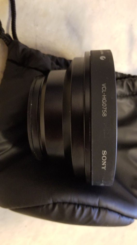 Sony wide angle lens, 58mm