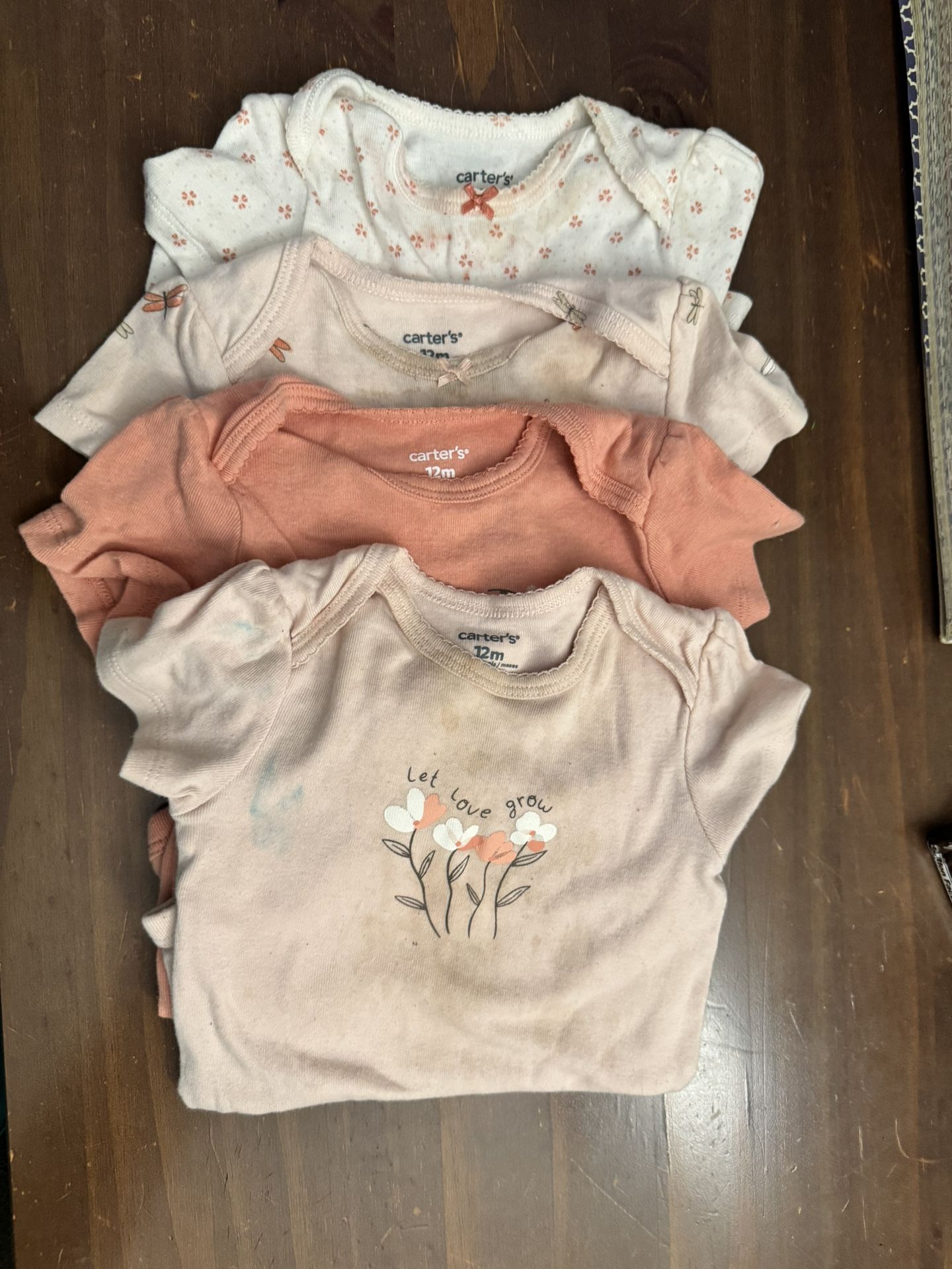 4pk Carters Onesies