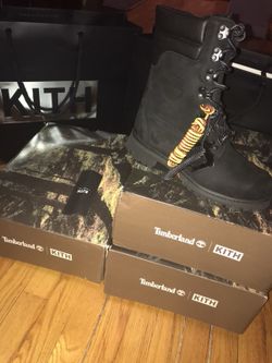 Kith x Timberland 40 below tims black size 7.5 & 8 brand new for