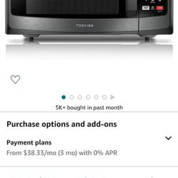New In Box Toshiba Microwave 