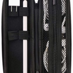 *Brand New* Premium PU Leather Apple Pen Carrying Bag Sleeve Pouch Cover for USB Cable Earphone, Samsung Stylus iPad Pro Pen/Pencil Holder