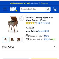 Victrola Century Signature+ 6-in-1 Music Center