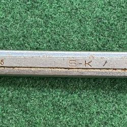 S-K TOOLS 1-1/8" COMBINATION WRENCH 12 POINT  C-36 Forged Alloy MADE IN USA 16”L
