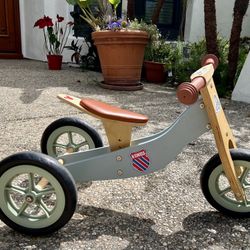 Coco Village Pale green Wooden Tricycle