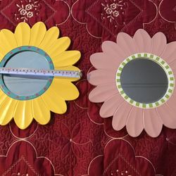 HOME INTERIOR KIDS FLOWER MIRRORS $20.00