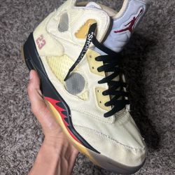 Jordan 5 Off-White Sail 