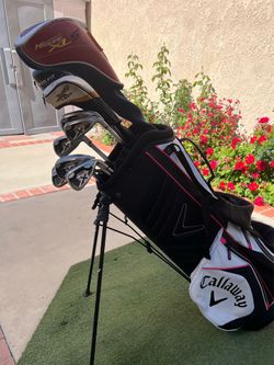 Callaway golf club with Cleveland driver and Callaway kick stand golf bag (Full complete 👍for man right hand)