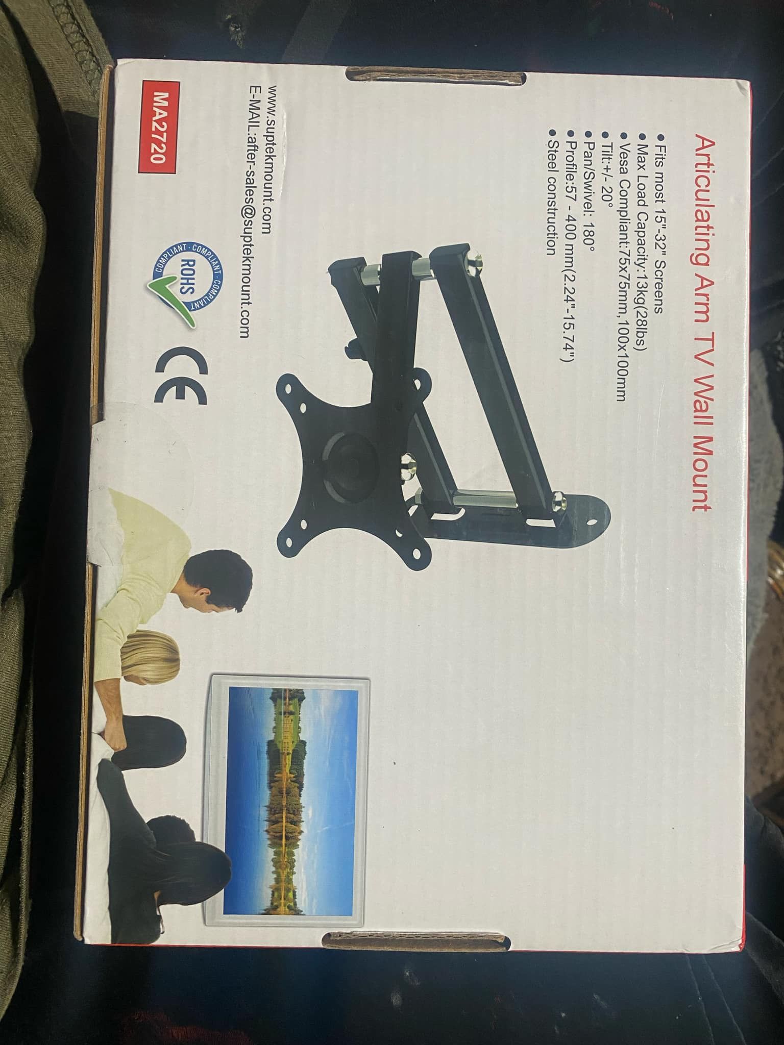 Suptek Artic Ulating Arm Tv Wall Mount