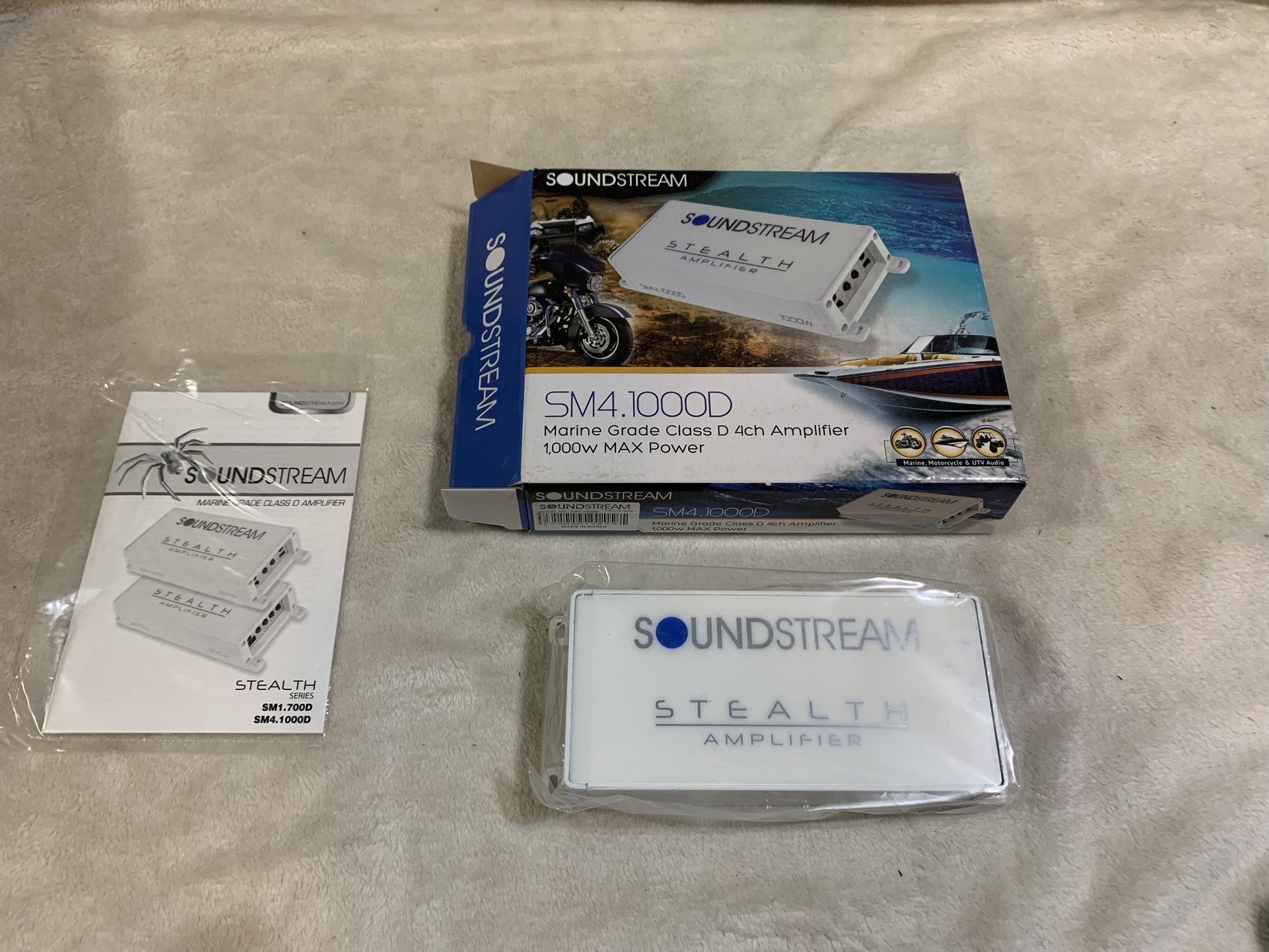 Brand New Soundstream 4-Channel 1000w Car/Truck / UTV/Motorcycle/Marine Amplifier $70 Each