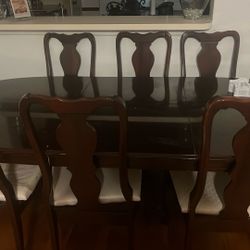 Wood Dining Table And Chairs 