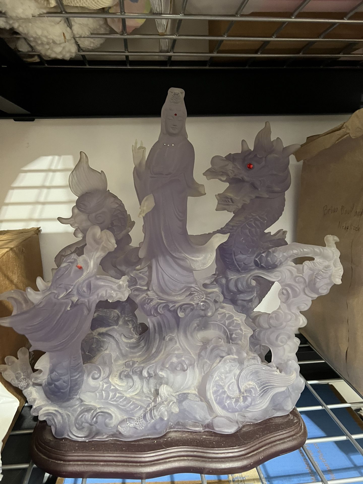 Guanyin Dragon Statue Collectible From China 