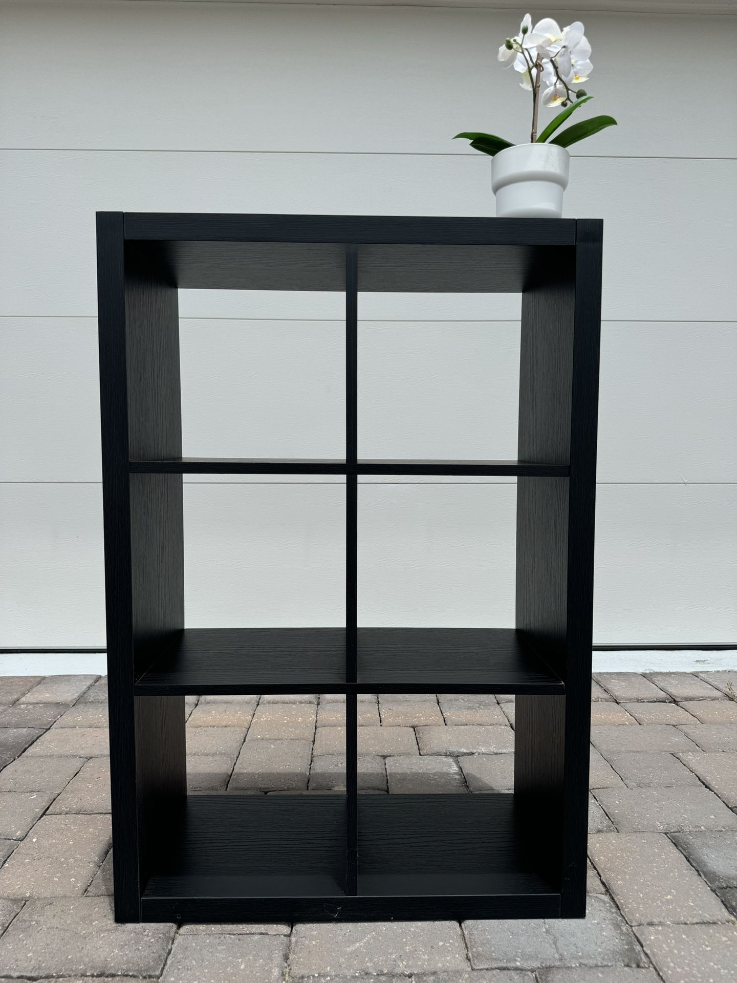 6-Cube Organizer Shelf – Black IKEA Style