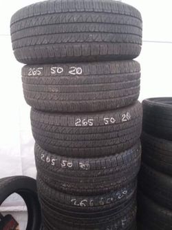 265/50/20 Set Used Free installation